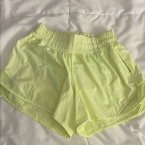 Women's Neon Yellow Shorts